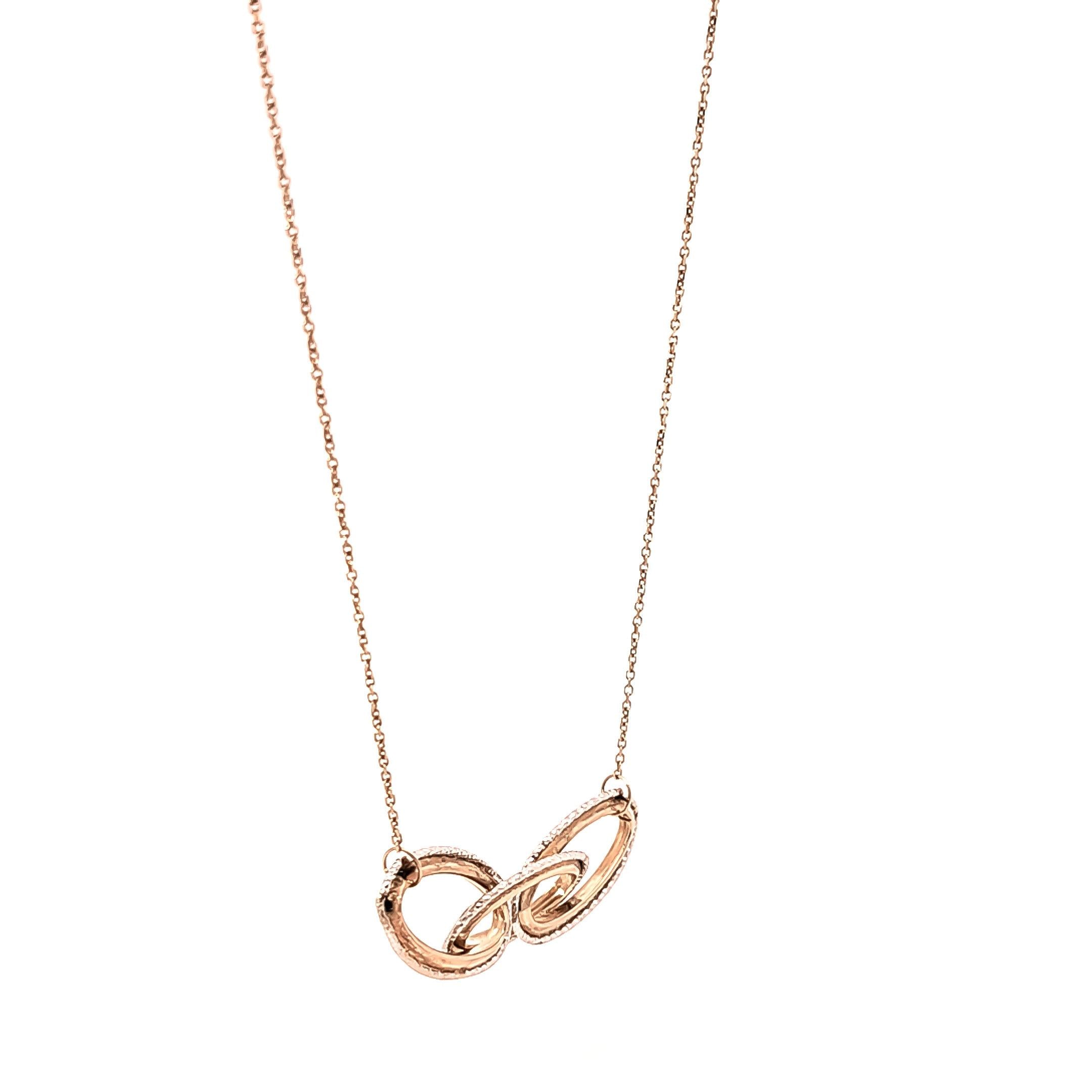 Collar en oro amarillo y oro blanco 18kt