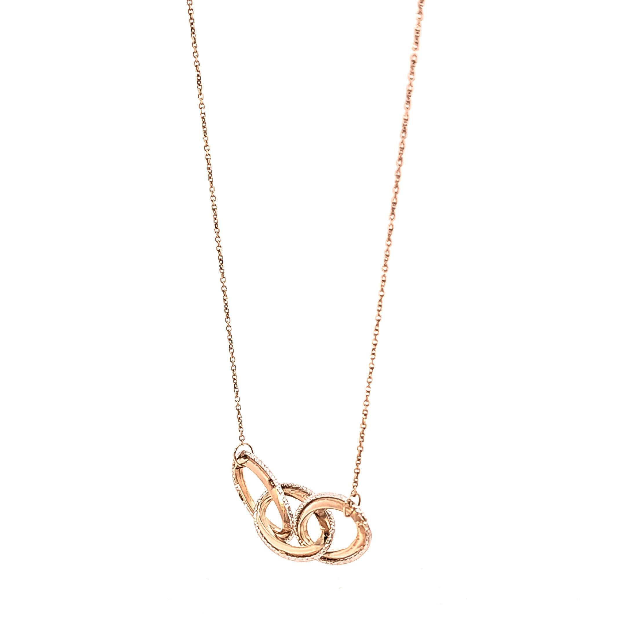 Collar en oro amarillo y oro blanco 18kt