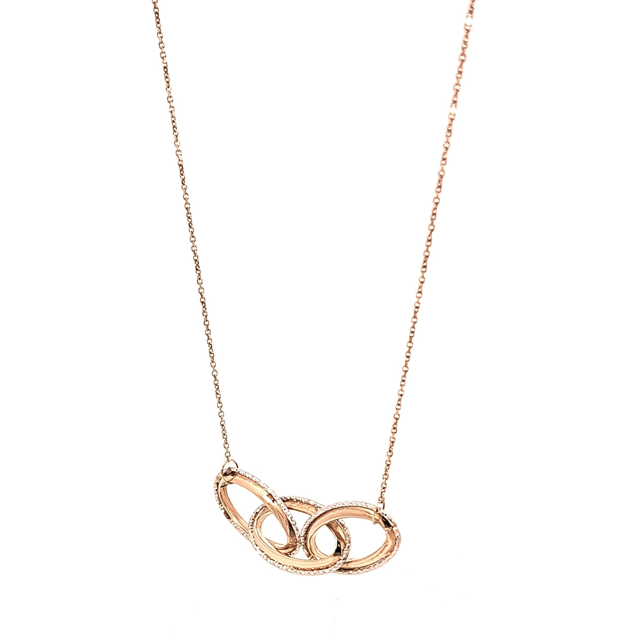 Collar en oro amarillo y oro blanco 18kt