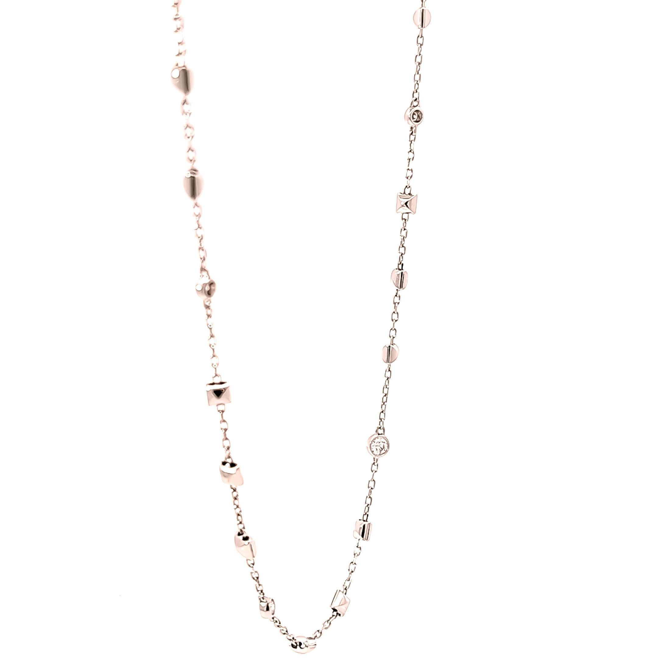Collar en oro blanco 18kt  con diamantes