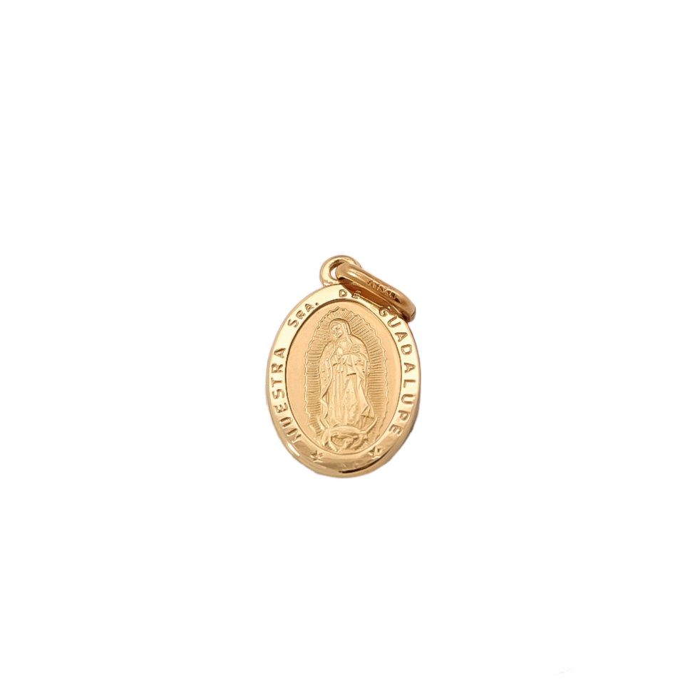 Medalla virgen de Guadalupe oro 18kt